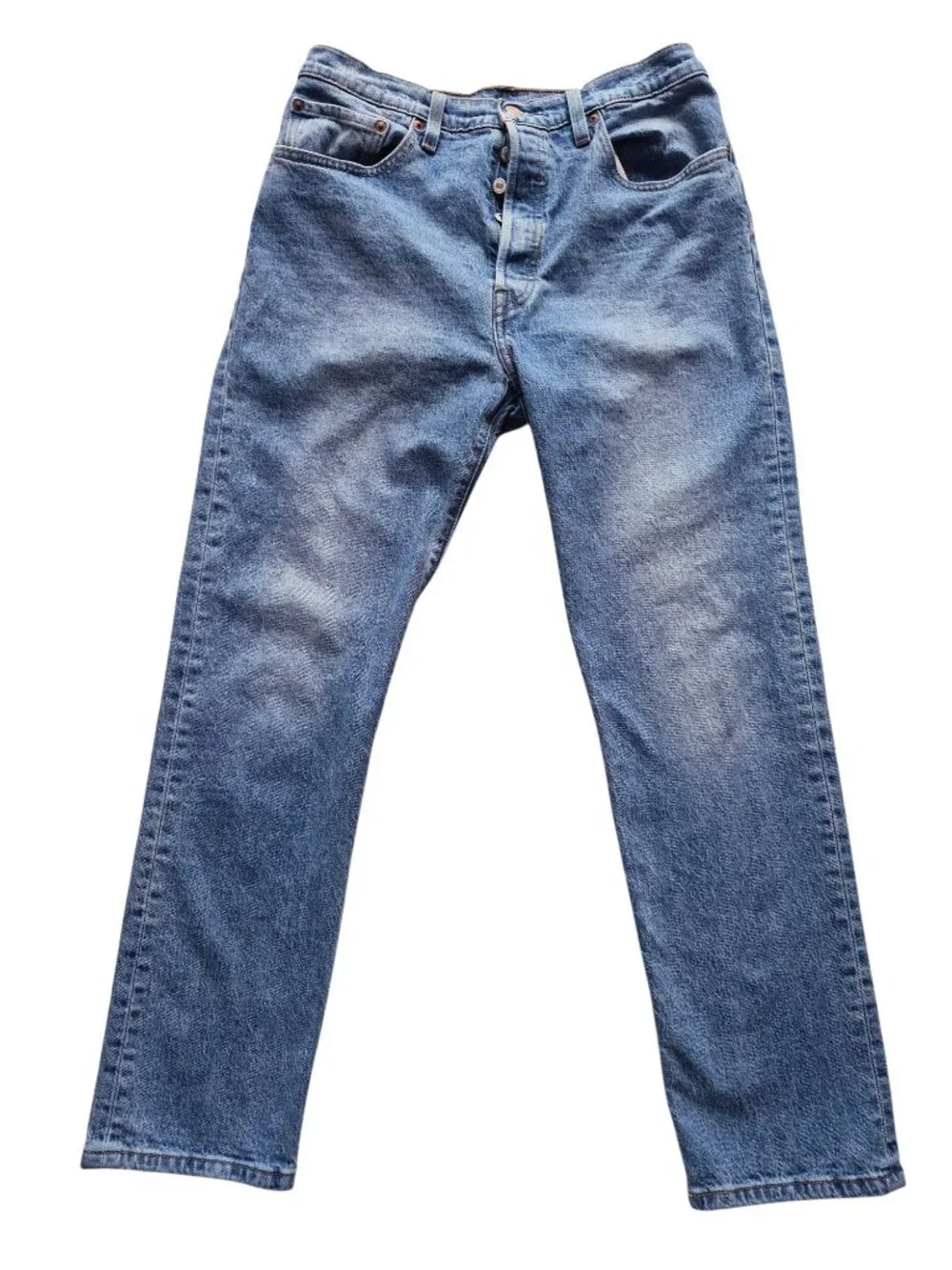 Levis Premium 501 Jeans Straight Leg Relaxed Fit Size W 31 x L 30